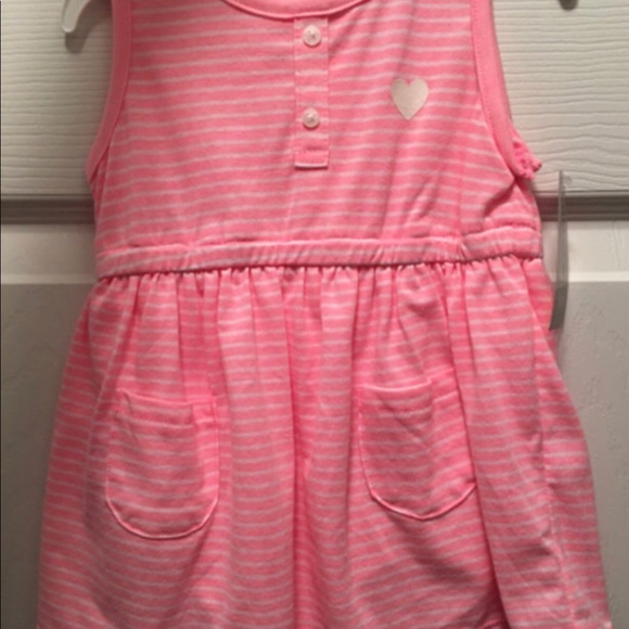 12Mo Pink Dress With Gray cardigan NWT - Picture 2 of 2